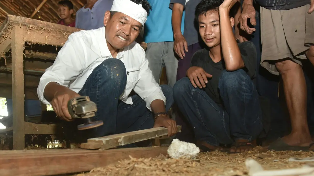 Calon Wakil Gubernur Jawa Barat Dedi Mulyadi di Bekasi.