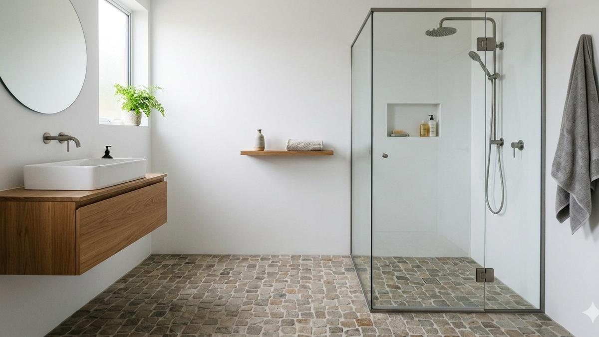 6 Pilihan Lantai Kamar Mandi yang Tidak Licin: Opsi Aman dan Estetik untuk Hunian Modern