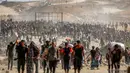 Selama 24 jam terakhir, setidaknya 50 orang tewas, sementara 184 lainnya mengalami luka. (Eyad BABA/AFP)