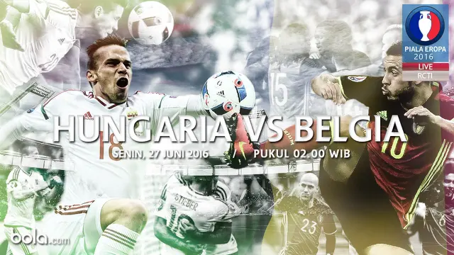 Eropa 2016 Hungaria Vs Belgia (Bola.com/Adreanus Titus)