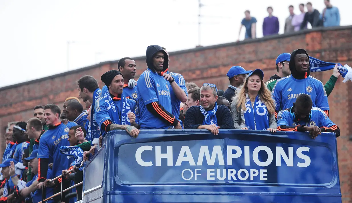 Chelsea berhasil menjadi jawara Benua Biru dengan menjuarai dua trofi Liga Champions sebanyak dua kali pada 2012 dan 2021. (AFP/Carl Court)
