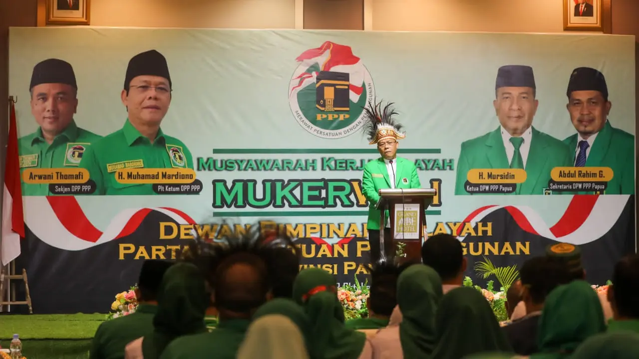 Plt Ketua Umum PPP Muhamad Mardiono membuka Musyawarah Kerja Wilayah (Mukerwil) Dewan Pimpinan Wilayah (DPW) Papua.
