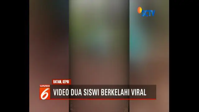 Video Viral Siswi SMP di Tanjung Pinang Adu Jotos