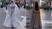 Waria atau transgender diduga Isa Zega memakai hijab saat umroh. (Foto: sulsel.mui.or.id)
