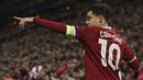 Philippe Coutinho. Gelandang serang berusia 28 tahun ini bermain di Premier League saat memperkuat Liverpool selama 5 musim mulai pertengahan 2012/2013 hingga pertengahan 2017/2018. Total 54 gol dicetaknya untuk Liverpool sebelum akhirnya ditarik Barcelona. (AFP/Paul Ellis)