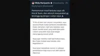 Tak Kuat Dirujak Warganet, Pegawai Bea Cukai yang Sebut Netizen Babu Minta Maaf. (Doc: Twitter |&nbsp;@masjalu_17)