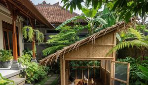 Desain Kandang Ayam Umbaran di Rumah. (Foto: AI)