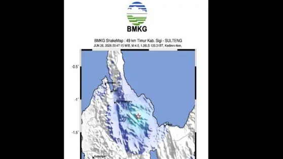 Analisis BMKG Gempa Magnitudo 4 Guncang Sigi Sulteng