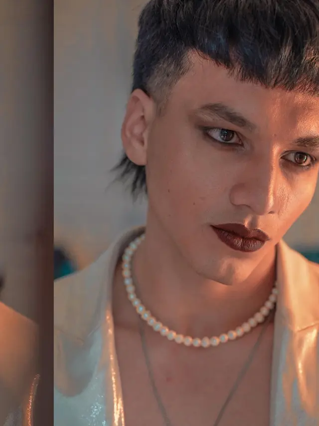 6 Gaya Pemotretan Jefri Nichol dengan Makeup Tebal, Tampil Nyentrik