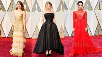 Berikut deretan selebritas dengan gaun terbaik pada ajang tahunan Oscar 2017.