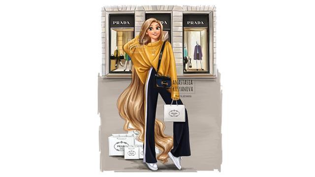 Putri Disney Modern (Sumber: Instagram/nastya_kosyanova)