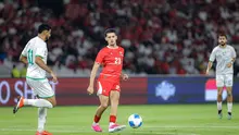 Pemain Timnas Indonesia, Justin Hubner, berhasil mencetak gol ke gawang Oman dalam laga uji coba internasional di Stadion Utama Gelora Bung Karno (SUGBK), Senayan, Jakarta, Jumat (5/6/2026). (Bola.com/Bagaskara Lazuardi)