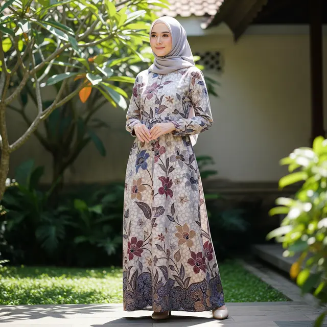 9 Model Gamis Batik untuk Organisasi Wanita, Tampil Anggun dan Profesional
