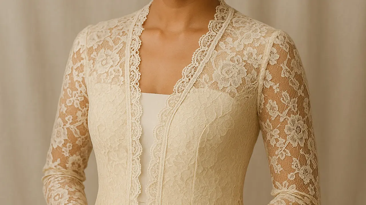 Model Cardigan Renda Brokat untuk Pesta Pernikahan (Image by ChatGPT)
