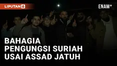 Di tengah cuaca dingin, puluhan pengungsi Suriah berkumpul di gerbang perbatasan Cilvegozu, Turki, Senin (9/12), menanti kesempatan pulang ke tanah air mereka setelah rezim Bashar Assad tumbang.