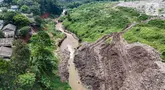 Foto udara memperlihatkan keadaan Tempat Pembuangan Akhir (TPA) Cipayung, Depok, Jawa Barat, Selasa (07/05/2024).  (merdeka.com/Arie Basuki)
