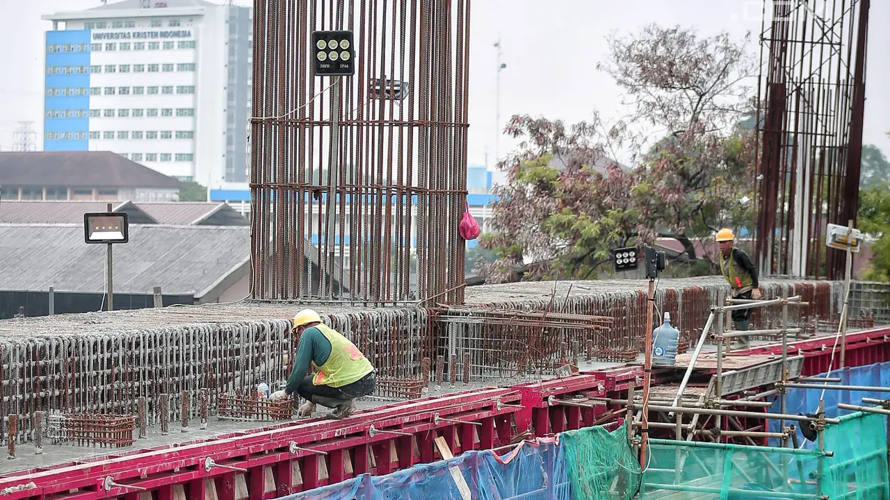 Progres Pembangunan Stasiun LRT Cawang