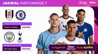 Link Live Streaming Laga Tunda Week 7 Liga Inggris 2022/23 Fulham Vs Chelsea, Manchester City Vs Tottenham