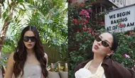 Alyssa Daguise Andalkan Outft Netral untuk Liburan Pertama di Bali Bersama Baby Soleil