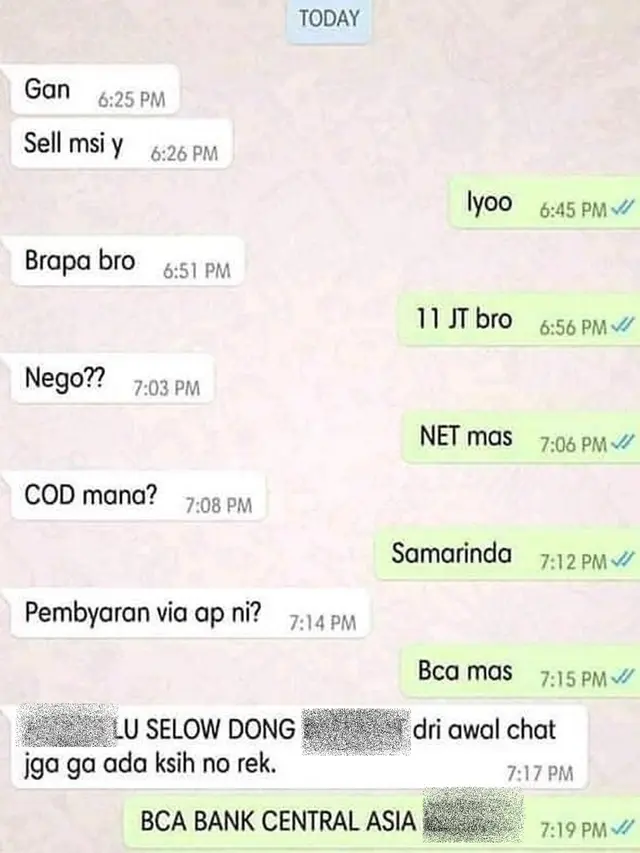 6 Chat Pembeli Nego Harga ke Penjual Ini Bikin Ngakak
