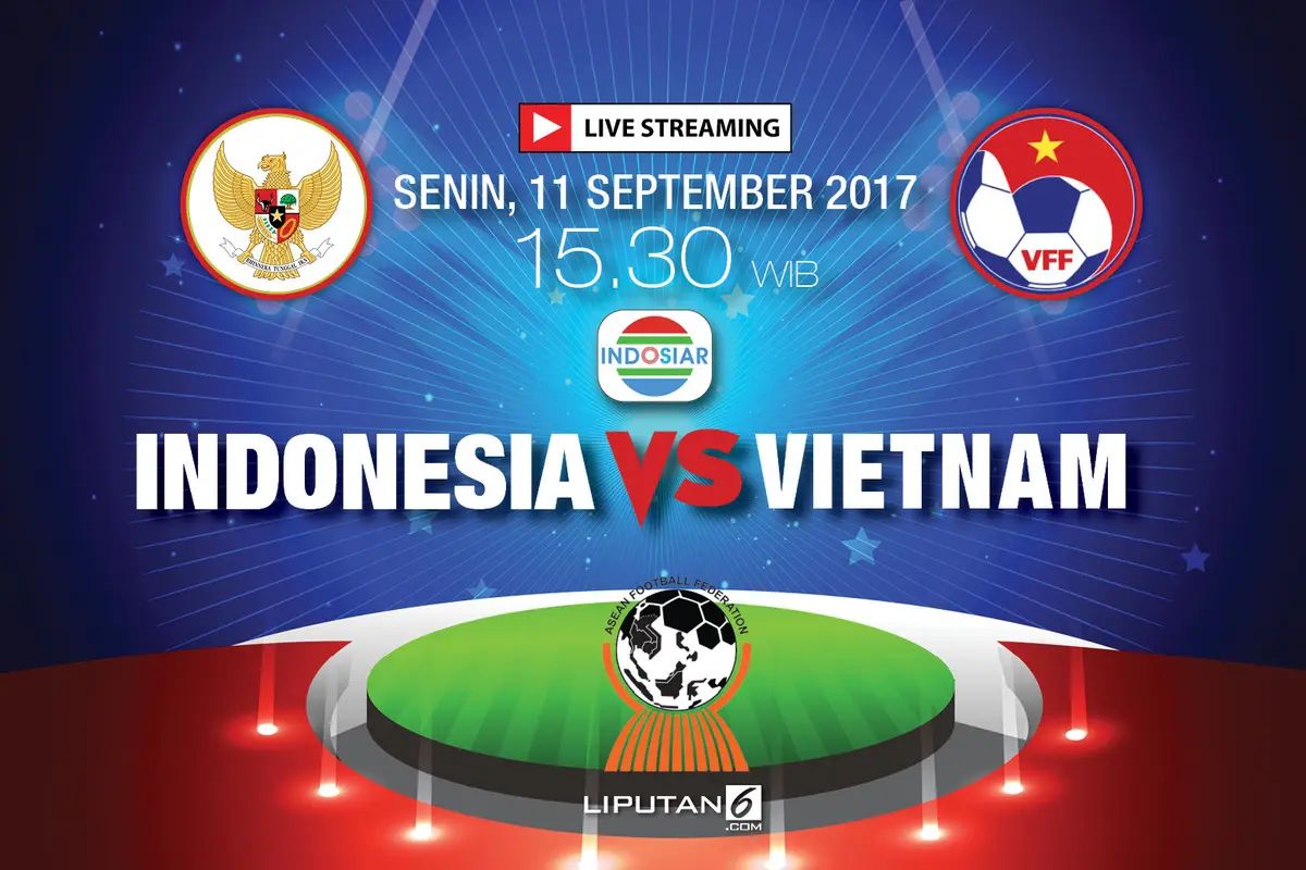 Banner Piala AFF U-18 Indonesia vs Vietnam