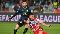 Calvin Verdonk bersama Lille ketika bermain melawan Red Star Belgrade di ajang Liga Europa 2025/2026. (Andrej ISAKOVIC / AFP)