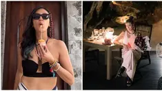 Menginjak usia 40 tahun, ini adalah potret terbaru Sharena Delon yang tetap pancarkan pesonanya ketika dinner romantis dengan sang suami dan saat mendapatkan cupcake dari suami. Masih terlihat seperti gadis, banyak yang tak percaya jika bintang FTV ini sudah memasuki 40 tahun. Gaya berpakaiannya yang selalu kekinian juga mendukung artis kelahiran 11 Oktober 1983 ini awet muda. (Liputan6.com/IG/@mrssharena)