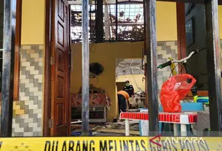 Rumah Pembuat Petasan di Semarang Meledak. (Antara).