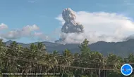 Gunung Dukono kembali mengalami erupsi pada Kamis sore (25/4/2024), pukul 17.00 WIT. (Liputan6.com/ Dok PVMBG)