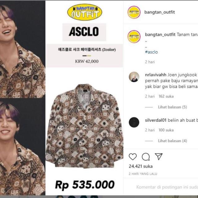 Sempat Bikin Heboh, Jungkook BTS Ternyata Bukan Pakai Baju Batik