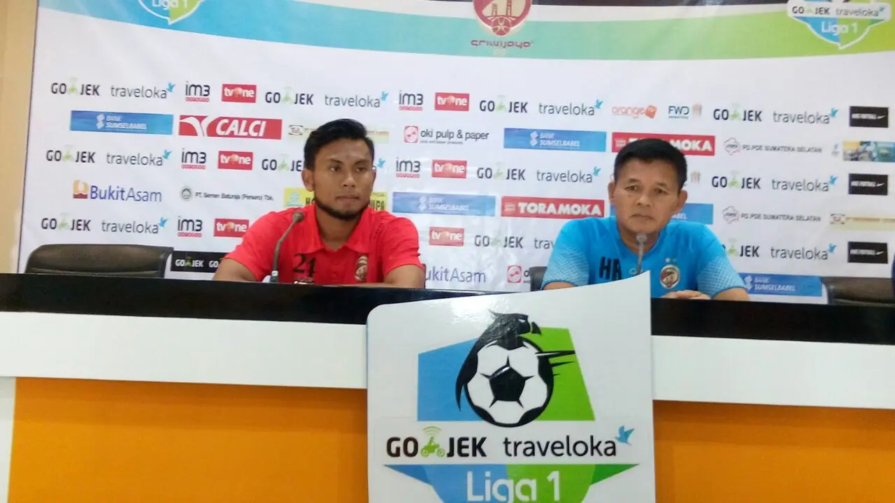 Konfrensi pers Sriwijaya FC vs PSM Makassar (Liputan6.com / Indra Pratesta)