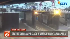 Naiknya status volume air ini terjadi setelah kawasan hulu Sungai Ciliwung di kawasan Puncak dilanda hujan deras dengan intensitas tinggi.