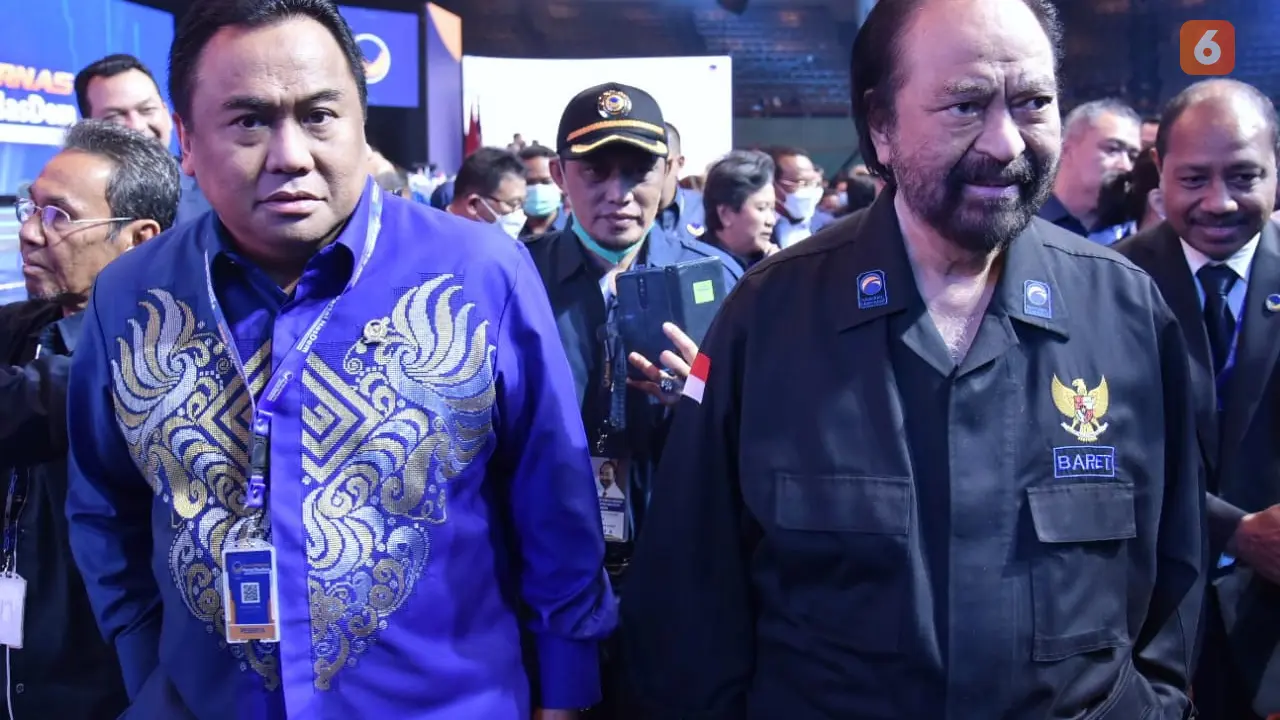 Rachmat Gobel dan Surya Paloh (Liputan6.com/Fauzan)