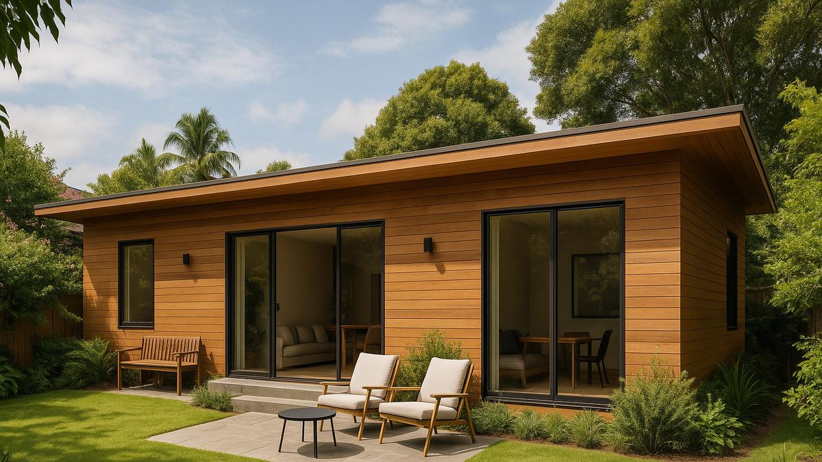 7 Desain Rumah Kayu Modern dengan Taman Belakang Kecil Buat Santai, Model Ini Bikin Betah