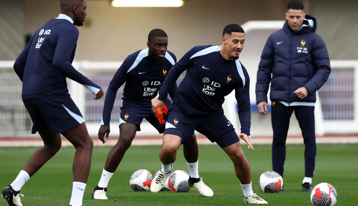 Sementara, pada 27 Maret 2024, Prancis akan menghadapi Chili di Stade Velodrome Marseille. (FRANCK FIFE/AFP)