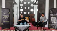 Sampriatna saat mengisi sebagai pemateri di Pondok Qur'an Digitalpreneur Cirebon. (Istinewa)