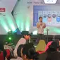 Sutanto Hartono, Managing Director Emtek, memperkenalkan strategi bisnis di era digital dalam forum Emtek Goes To Campus (EGTC) 2019 Yogyakarta. (Liputan6.com/ Switzy Sabandar)