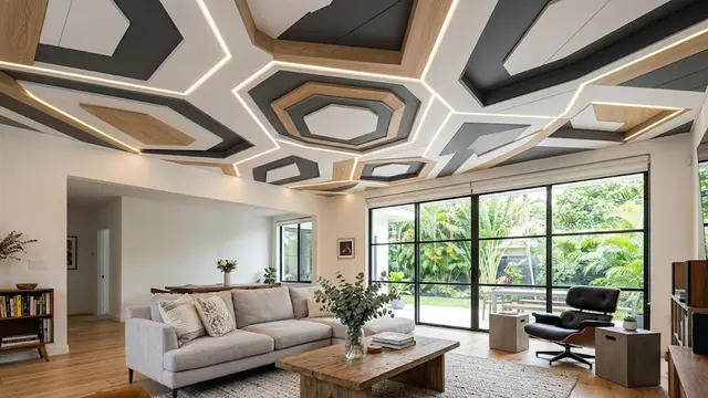 Model Plafon PVC untuk Interior Rumah Estetik/AI Generated