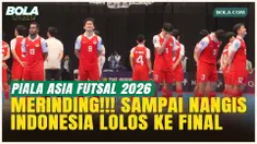 Tangis Haru Pemain Timnas Futsal Indonesia usai Tumbangkan Jepang, Melaju ke Final Piala Asia 2026!