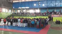 Tim Sulawesi Selatan (Sulsel) membidik target juara umum pada kejuaran nasional (kejurnas) karate Piala Mendagri 2017 di Lampung, pada 24-26 Maret. (Bola.com/Abdi Satria)