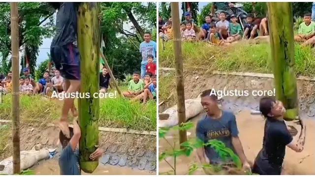 6 Momen Apes Peserta Lomba Ikut 17 Agustusan