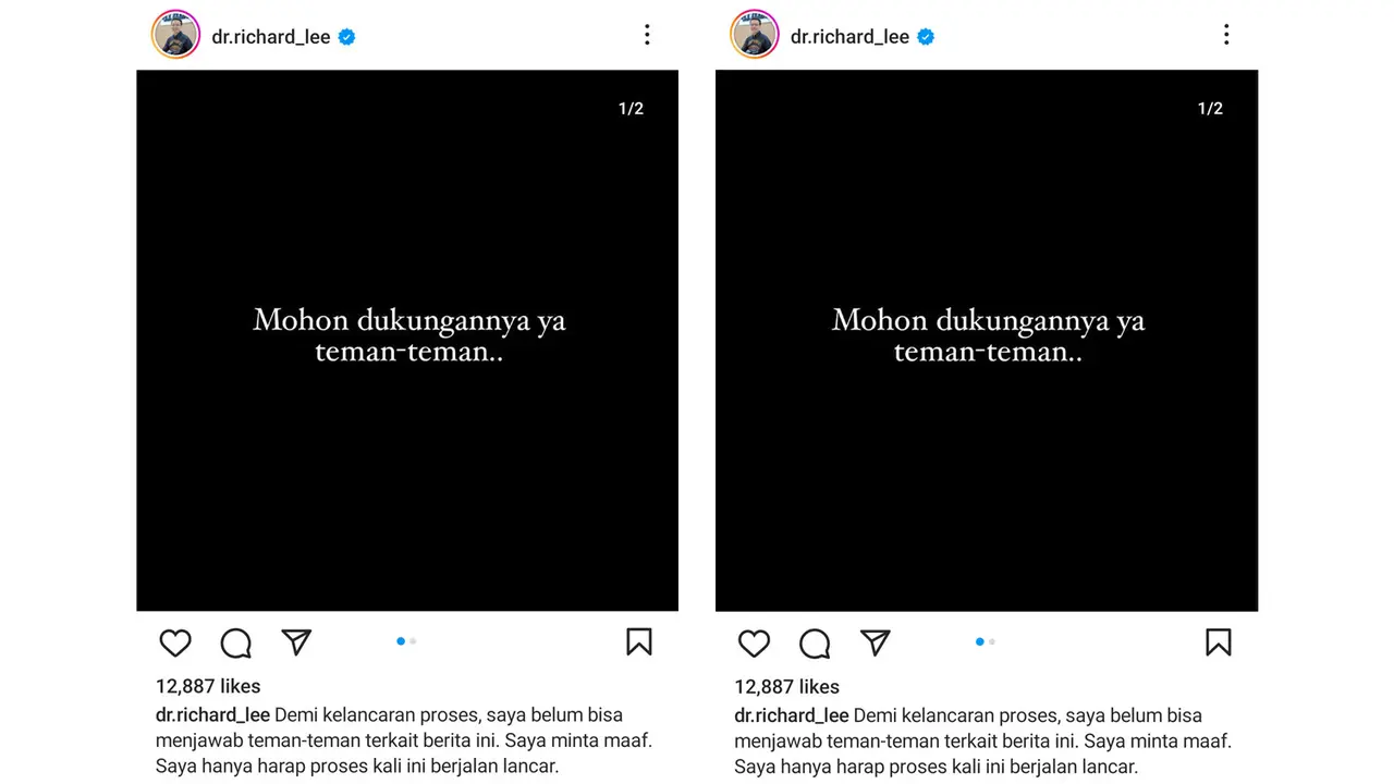 Postingan dr. Richard Lee