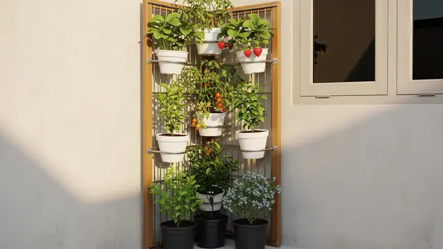 Rak Gantung Bertingkat untuk Kebun Buah Mini