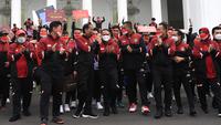Presiden Joko Widodo atau Jokowi mengapresiasi kiprah atlet-atlet Indonesia di SEA Games 2021 yang meraih medali emas, perak, dan perunggu. Pemerintah pun memberi apresiasi pencapaian itu dengan memberi bonus. (Foto: Biro Pers Sekretariat Presiden/Lukas)