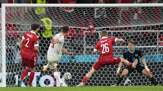 FOTO: Denmark Lumat Rusia 4-1 di Euro 2020