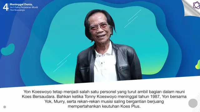 [Bintang] Meninggal Dunia, Ini 5 Fakta Perjalanan Musik Yon Koeswoyo