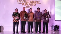 BKPM memberikan penghargaan kepada PTSP Terbaik Tingkat Provinsi, Kabupaten dan Kota/Kawasan Ekonomi Khusus (KEK)/Kawasan Perdagangan Bebas dan Pelabuhan Bebas (KPBPB) dalam ‎ajang Investment Award 2018.