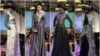 Mengangkat tema 'When West Meet West', Shafira lewat desainernya Shetyawan menampilkan 16 koleksi extravagant bernuansa bernuansa hitam dan silver yang dipadukan dalam balutan Songket Silungkang dengan taburan kristal Swarovski.