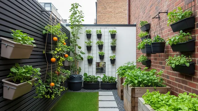 Desain Taman Pangan Keluarga dengan Buah dan Sayur di Halaman Sempit/Gemini AI