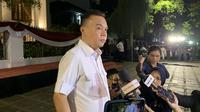 Wakil Ketua Dewan Pembina Partai Gerindra, Sufmi Dasco Ahmad mengungkapkan pertemuan para Ketum KIM akan membahas cawapres Prabowo Subianto. (Delvira Hutabarat/Liputan6.com).